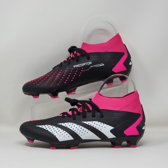 Adidas Predator Accuracy.2 FG Soccer Cleats Black Pink GW4586 Mens Size 6 New - Picture 2 of 11